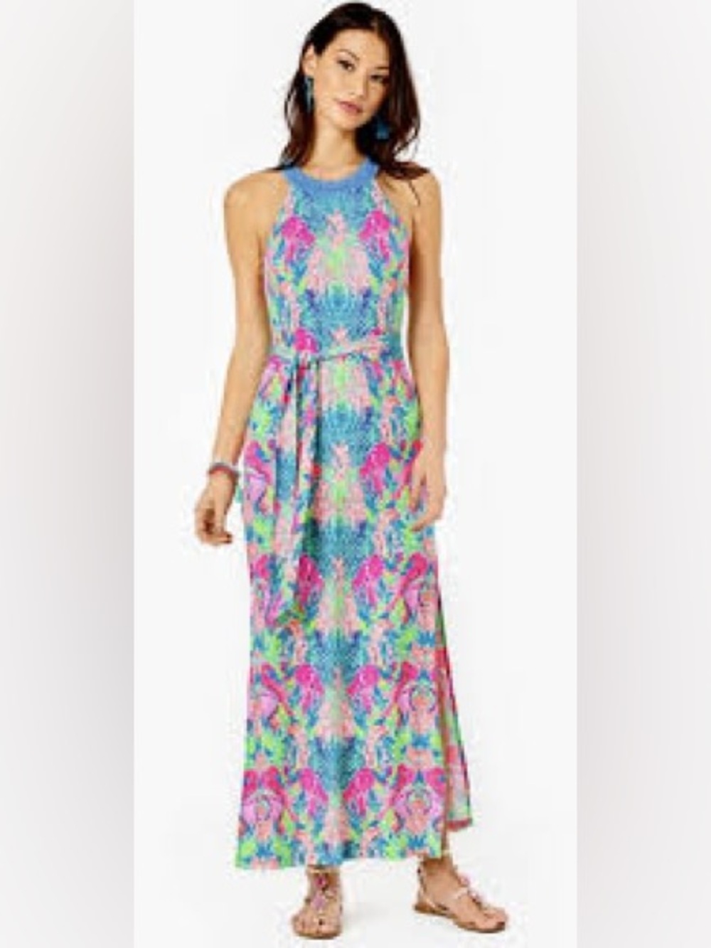 Lilly Pulitzer Monterrey Reeflections Tropical Maxi Dress